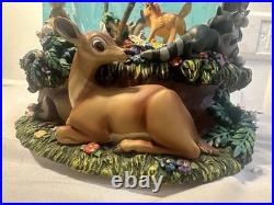 BAMBI Disney A Little April Shower Musical Snow Globe NWT WITH BOX WORKS