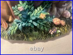 BAMBI Disney A Little April Shower Musical Snow Globe NWT WITH BOX WORKS