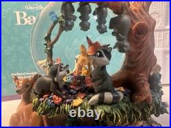 BAMBI Disney A Little April Shower Musical Snow Globe NWT WITH BOX WORKS