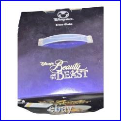Beautiful Vintage Disney Store Large Beauty & The Beast Snow Globe Music Box