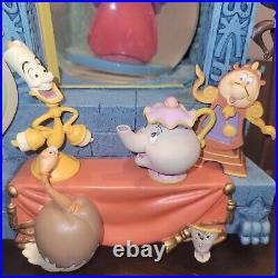 Beauty And The Beast Snowglobe Music Box From 1991 Disney