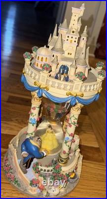 Beauty and The Beast Castle Hourglass Snow Globe pic with light on magni G2U