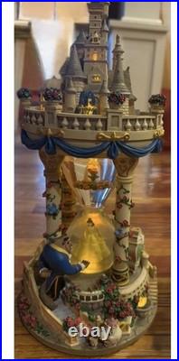 Beauty and The Beast Castle Hourglass Snow Globe pic with light on magni G2U