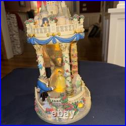 Beauty and The Beast Castle Hourglass Snow Globe pic with light on magni G2U