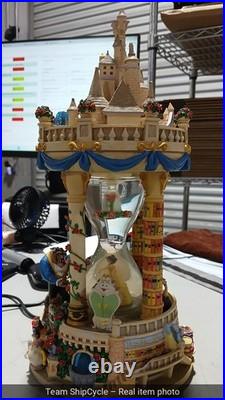 Beauty and The Beast Castle Hourglass Snow Globe pic with light on magni G2U