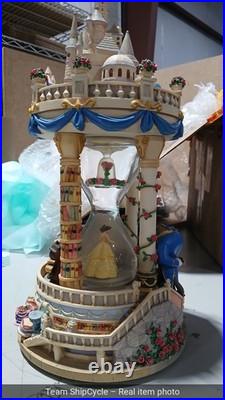 Beauty and The Beast Castle Hourglass Snow Globe pic with light on magni G2U