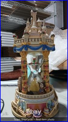 Beauty and The Beast Castle Hourglass Snow Globe pic with light on magni G2U