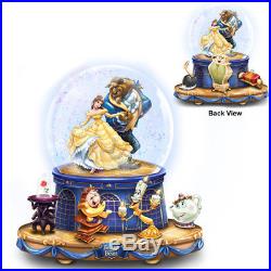 Beauty and the Beast Rotating Disney Water Globe Snowdome Bradford Exchange