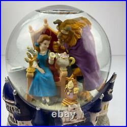 Beauty and the Beast Snow Globe Disney Castle Musical Tale as Old as Time Large