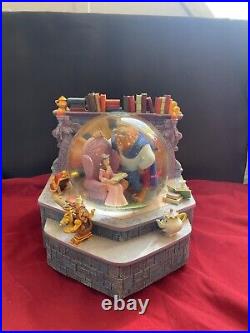 Beauty & the Beast Library Musical Snow Globe DISNEY STORE Tale as Old as Time