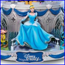 Bradford Disney Magical Glitter Snow Globe Castle Mickey Minnie Princess NEW