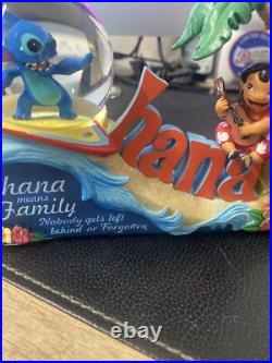 Bradford Exchange Disney Lilo & Stitch Musical Glitter Globe NEW Bradford Exchange Disney Lilo & Stitch Musical Glitter Globe NEW