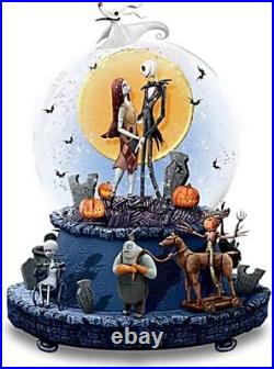 Bradford Exchange Disney Nightmare Before Christmas Musical Glitter Globe