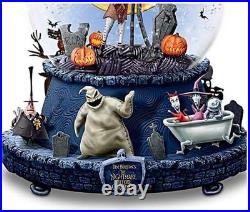 Bradford Exchange Disney Nightmare Before Christmas Musical Glitter Globe