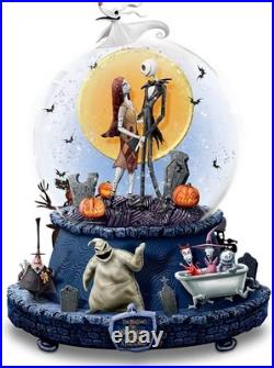 Bradford Exchange Disney Nightmare Before Christmas Musical Glitter Globe