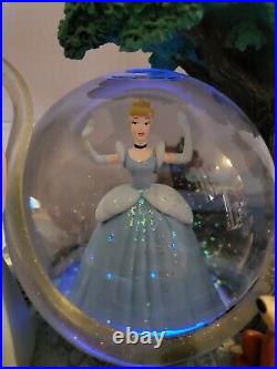 Cinderella Light Up Musical Snow Globe Magical Gown Disney Store With Original Box