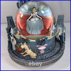Cinderella/midnight Magic Snow Globe Tested And Works (see Description)