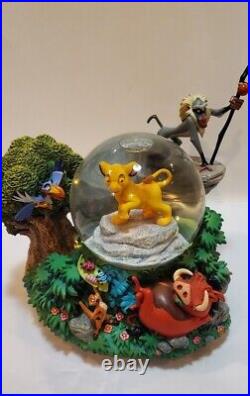 Collectible Rare Lion King and Friends Musical Snow Globe