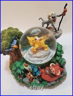 Collectible Rare Lion King and Friends Musical Snow Globe