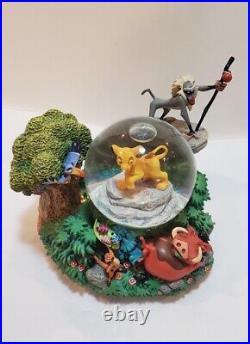 Collectible Rare Lion King and Friends Musical Snow Globe