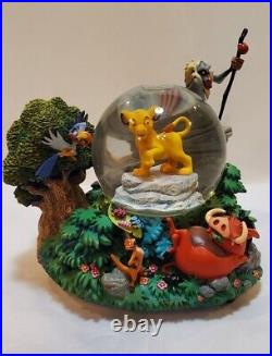 Collectible Rare Lion King and Friends Musical Snow Globe