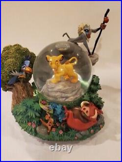 Collectible Rare Lion King and Friends Musical Snow Globe