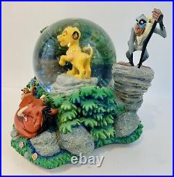 Collectible Rare Lion King and Friends Musical Snow Globe MINOR REPAIRS MADE