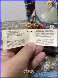 DEFECTIVE Disney Sleeping Beauty Prince Philip dancing Snow Globe Beaut G3D