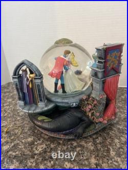 DEFECTIVE Disney Sleeping Beauty Prince Philip dancing Snow Globe Beaut G3D
