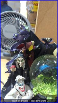 DEFECTIVE Disney The Art Of Disney Villians Lighted Snow Globe And Music G3D