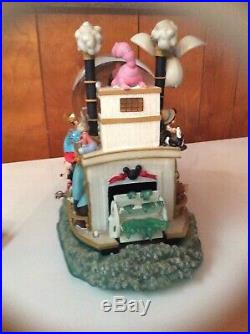 DISNEY 75th ANNV. MICKEY STEAMBOAT WILLIE SNOWGLOBE WITH BRER RABBIT BRER BEAR