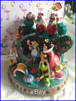 DISNEY Alice in Wonderland Rotating Snowgloves Music Box Figure with Box RARE