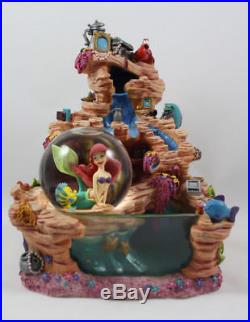 DISNEY Ariel Little Mermaid Water Fountain Snow Globe Rare