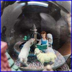 DISNEY BEAUTY and THE BEAST MUSICAL VILLAGE CASTLE SNOW GLOBE New in Box withTag