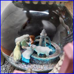 DISNEY BEAUTY and THE BEAST MUSICAL VILLAGE CASTLE SNOW GLOBE New in Box withTag