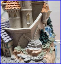 DISNEY BEAUTY and THE BEAST MUSICAL VILLAGE CASTLE SNOW GLOBE New in Box withTag