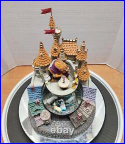 DISNEY BEAUTY and THE BEAST MUSICAL VILLAGE CASTLE SNOW GLOBE New in Box withTag