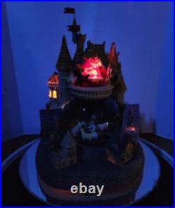 DISNEY BEAUTY and THE BEAST MUSICAL VILLAGE CASTLE SNOW GLOBE New in Box withTag