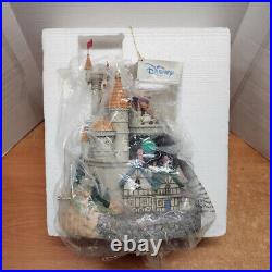 DISNEY BEAUTY and THE BEAST MUSICAL VILLAGE CASTLE SNOW GLOBE New in Box withTag
