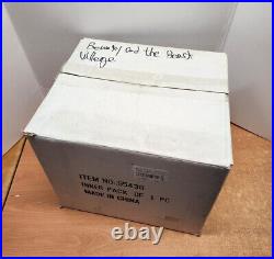 DISNEY BEAUTY and THE BEAST MUSICAL VILLAGE CASTLE SNOW GLOBE New in Box withTag