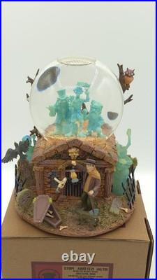 DISNEY HAUNTED MANSION Grim Grinning Ghost Music Box Snow Globe READ INFO DISNEY HAUNTED MANSION Grim Grinning Ghost Music Box Snow Globe READ INFO