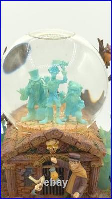 DISNEY HAUNTED MANSION Grim Grinning Ghost Music Box Snow Globe READ INFO DISNEY HAUNTED MANSION Grim Grinning Ghost Music Box Snow Globe READ INFO