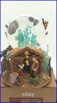 DISNEY HAUNTED MANSION Grim Grinning Ghost Music Box Snow Globe READ INFO DISNEY HAUNTED MANSION Grim Grinning Ghost Music Box Snow Globe READ INFO