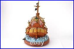 DISNEY PETER PAN YOU CAN FLY Pirate Ship Snow Globe Music Hook Wendy Crocodile