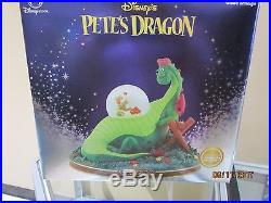 DISNEY PETE'S DRAGON SNOW GLOBE CANDLE ON THE WATER NEW IN BOX Rare