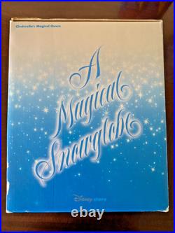 DISNEY STORE EXCLUSIVE CINDERELLA MUSICAL SNOW GLOBE With ORIGINAL BOX & PADDING