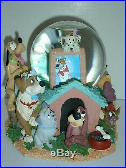 DISNEY'S DOGS Musical Snow Globe in Original Box
