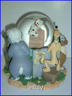 DISNEY'S DOGS Musical Snow Globe in Original Box