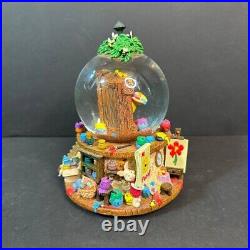 DISNEY WINNIE THE POOH MUSICAL SNOW GLOBE TUNE YOU OUGHTA BE IN PICTURES Vintage