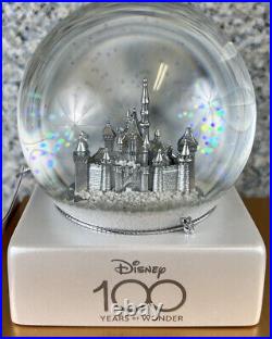 Disney100th AnniversarySleeping Beauty CastleSnow Globe NIB